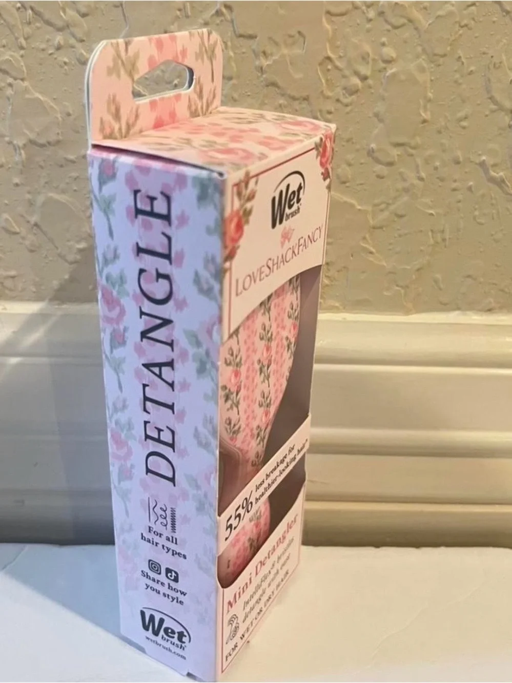 BRAND NEW LoveShackFancy × Wet Brush Mini Detangler | Blooming Heirloom